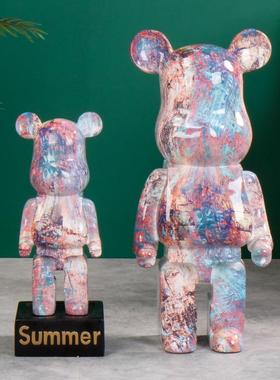 网红意熊树厂脂视大号摆件存钱055罐家居创客厅电柜落地礼物家直