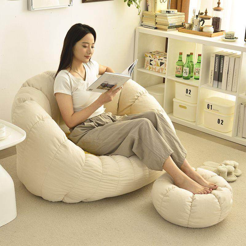 懒人沙发豆袋家用卧室可躺可睡网红阳台休闲躺椅卧室榻榻米小沙发,淘宝优惠券,粉丝福利购,淘宝优惠卷