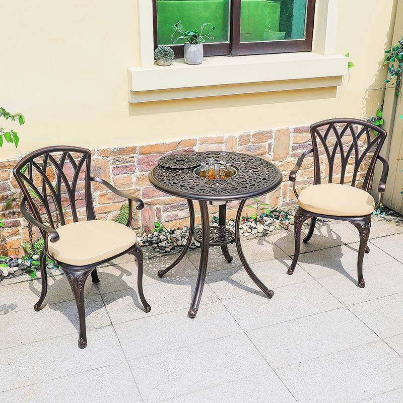 户外桌椅庭阿菠萝椅室外阳台休闲铸铝金属桌椅外贸KD包装桌椅,淘宝优惠券,粉丝福利购,淘宝优惠卷