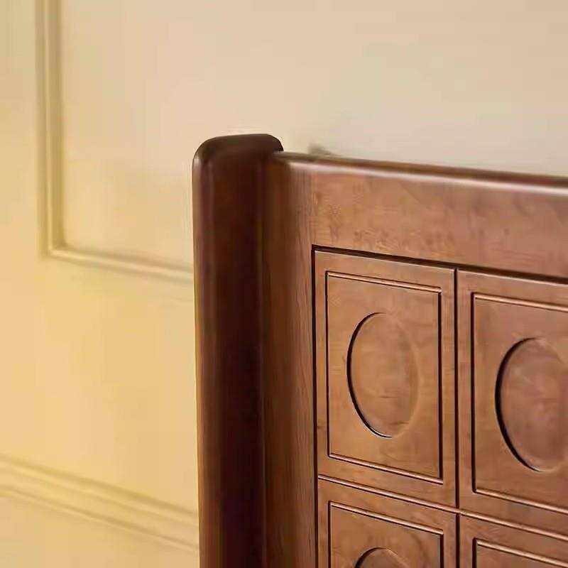 北美樱桃木全实木床新款法式复古床黑胡桃木卧室婚床主卧双人大床,淘宝优惠券,粉丝福利购,淘宝优惠卷