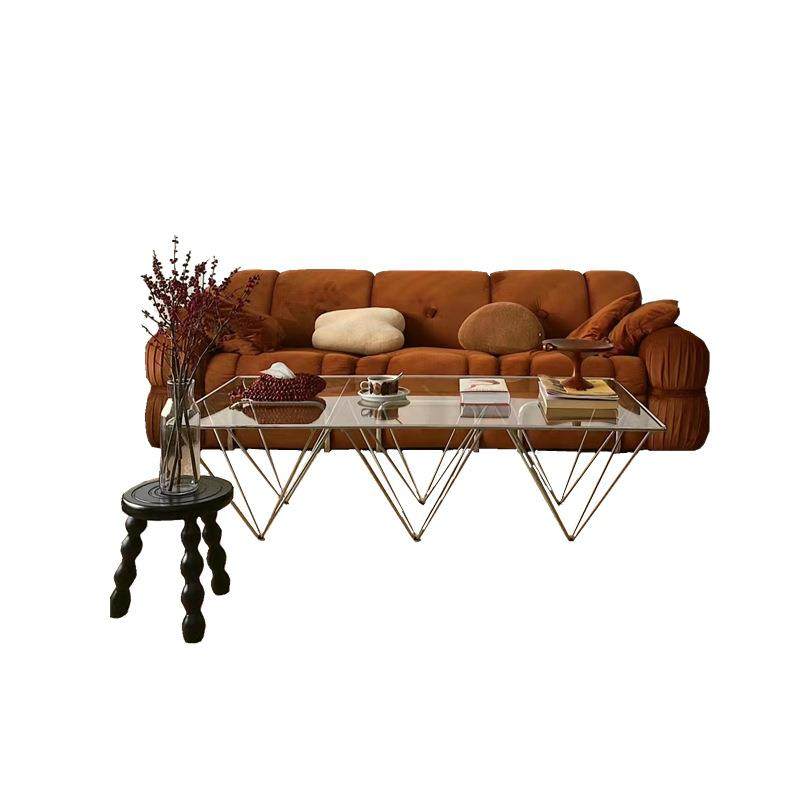 中古风vintage焦糖色钢牙沙发客厅设计师民宿经典复古布艺三人位,淘宝优惠券,粉丝福利购,淘宝优惠卷