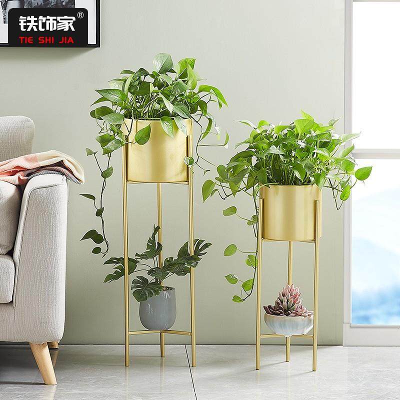 花架北欧室内家用阳台装饰置物架子铁艺客厅简约花盆植物挂架绿萝,淘宝优惠券,粉丝福利购,淘宝优惠卷