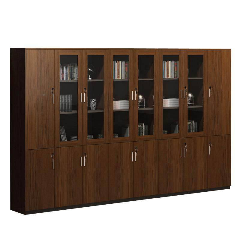 文件带柜木质锁板式家具办公璃柜带玻书柜收储物资料柜文件LWC柜,淘宝优惠券,粉丝福利购,淘宝优惠卷