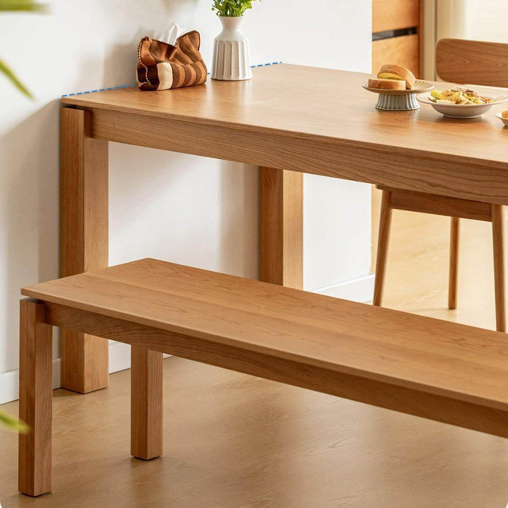 现代家具实木餐桌家用全实木大板长桌北欧樱桃木书桌小户型工作台,淘宝优惠券,粉丝福利购,淘宝优惠卷