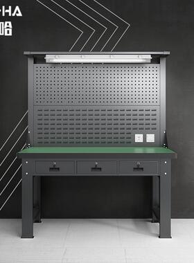 麦哈防静电工作台重型钳工桌车间检验操作维修实验台不锈钢工作台