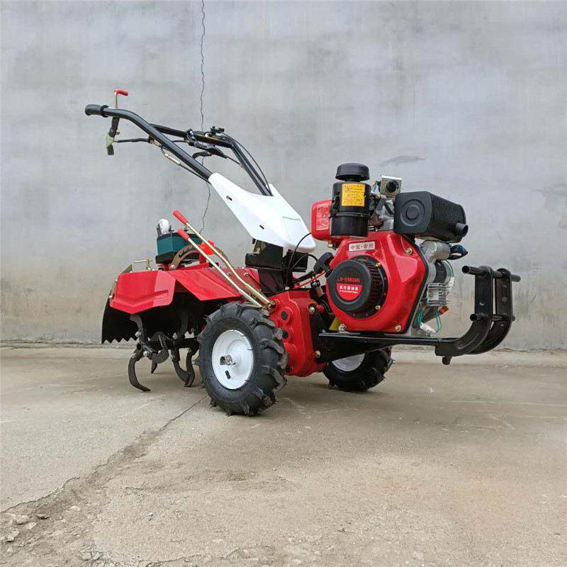 Diesel-driven micro-tillage hard land reclamation orchard greenhouse four-till COE machine microcomputer self-propelled rotary small soil loosening machine