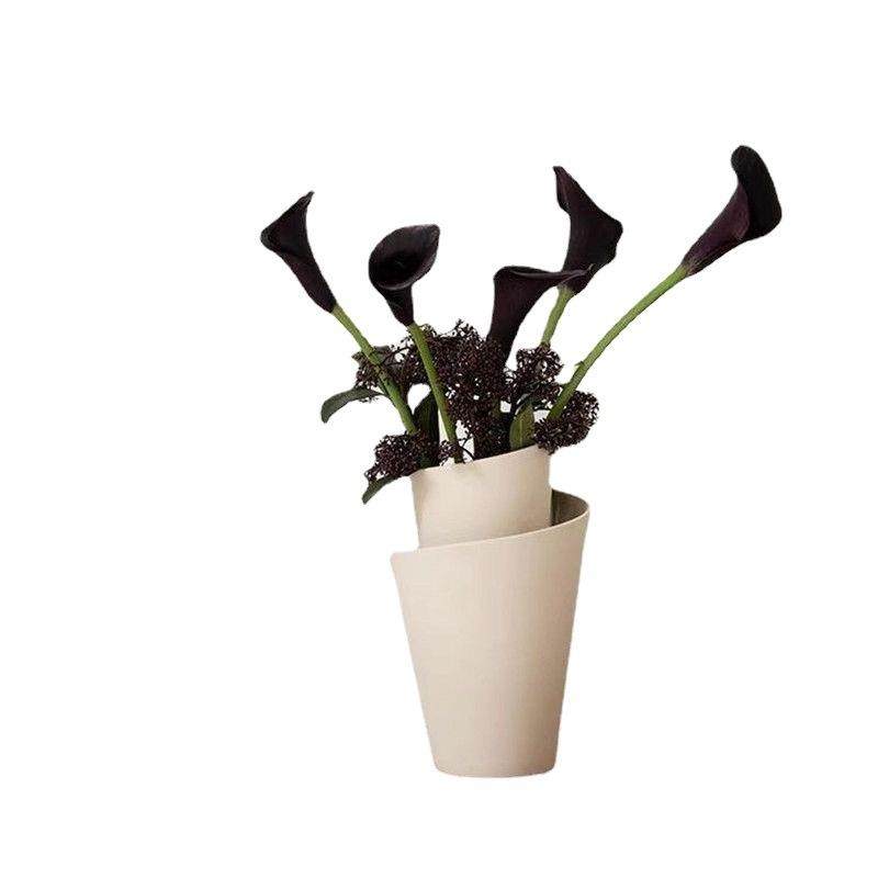 北欧简约树脂家用花瓶客厅餐厅花插鲜花花器卧室摆件专用花店花桶,淘宝优惠券,粉丝福利购,淘宝优惠卷