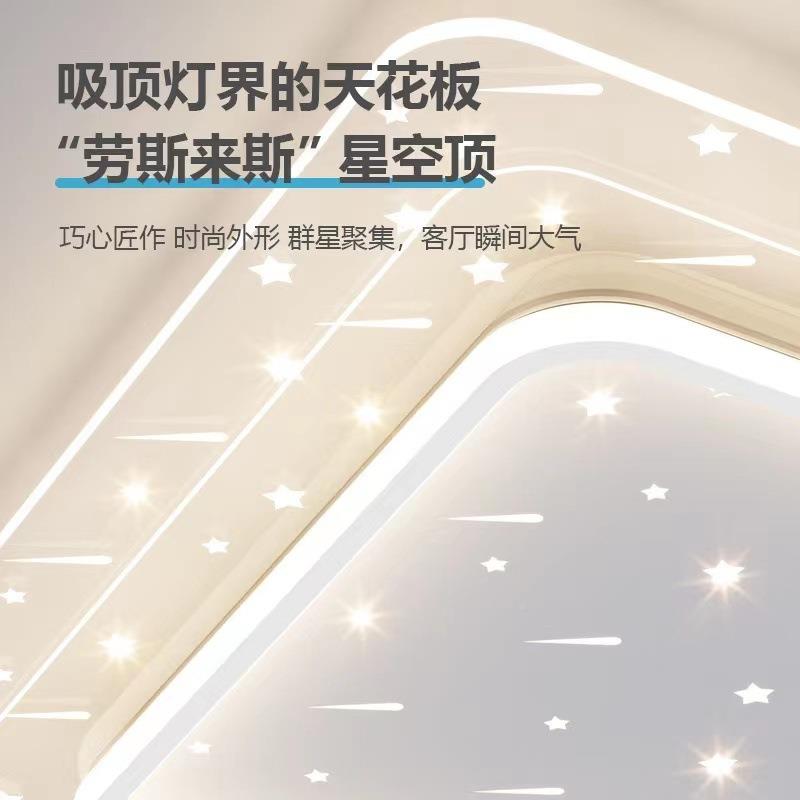 严中山流雨客厅吸灯餐厅卧室灯现代简约选e星d全顶屋套餐组95708 - 图2