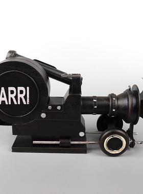 复具古仿老真式摄影机模型摄影机14手工做旧摄道居家影酒吧客厅装