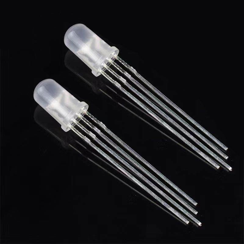 f5/5mm圆头四脚雾状全彩发光二极管RGB共阴共阳led指示灯珠厂超亮,淘宝优惠券,粉丝福利购,淘宝优惠卷