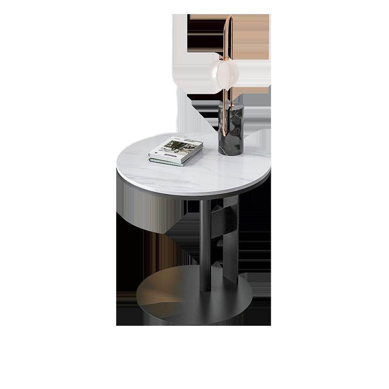 简约沙发边几岩板角几客厅阳台简约圆形小茶几床头边柜小边桌,淘宝优惠券,粉丝福利购,淘宝优惠卷