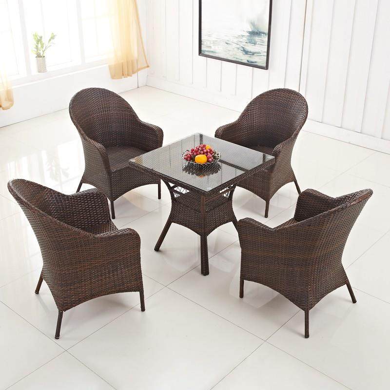 户外休闲藤椅茶几组合室外庭院花园酒店餐厅阳台防水防晒方桌藤椅,淘宝优惠券,粉丝福利购,淘宝优惠卷