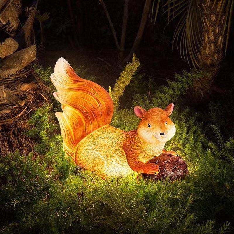 大型户外玻璃钢雕塑景观灯定制发光松鼠造型灯落地摆件led装饰灯,淘宝优惠券,粉丝福利购,淘宝优惠卷