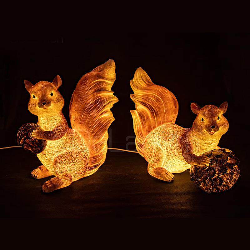 大型户外玻璃钢雕塑景观灯定制发光松鼠造型灯落地摆件led装饰灯,淘宝优惠券,粉丝福利购,淘宝优惠卷