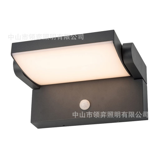 LED户外壁灯家用现代简约挂墙壁灯防水阳台人体感应灯走廊墙壁灯 - 图3