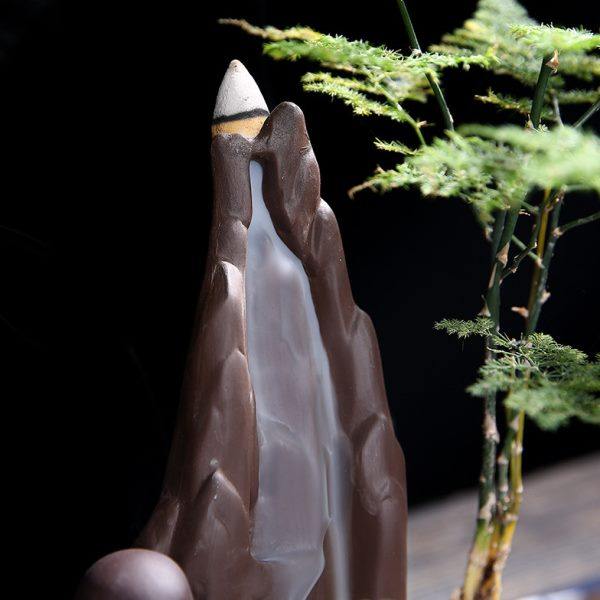 高山流水倒流香炉创意紫砂檀香薰炉茶道盆景观赏家用水培陶瓷摆件,淘宝优惠券,粉丝福利购,淘宝优惠卷