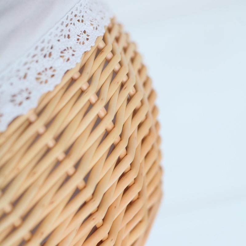 藤编放馒头筐家用竹编收纳筐带盖编织厨房鸡蛋篮馍框柳编保温小框,淘宝优惠券,粉丝福利购,淘宝优惠卷