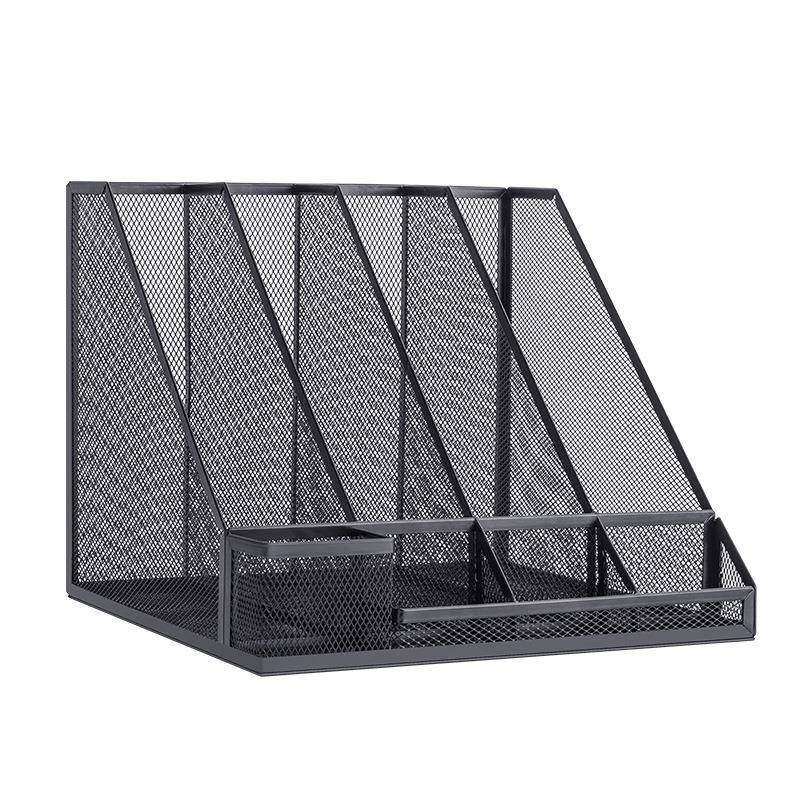 桌面金属文件架铁质多层学生课桌收纳盒立式办公桌书架文件框书立,淘宝优惠券,粉丝福利购,淘宝优惠卷