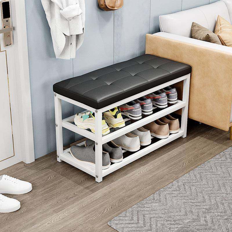 家用门口休息DQE换架简易多层储鞋物柜可鞋坐铁艺软包多功能凳穿,淘宝优惠券,粉丝福利购,淘宝优惠卷