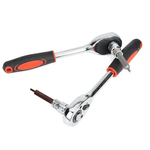 新款40件套星批组合批头套装S2铬钒钢两种材质汽修内六角扳手套筒 - 图3