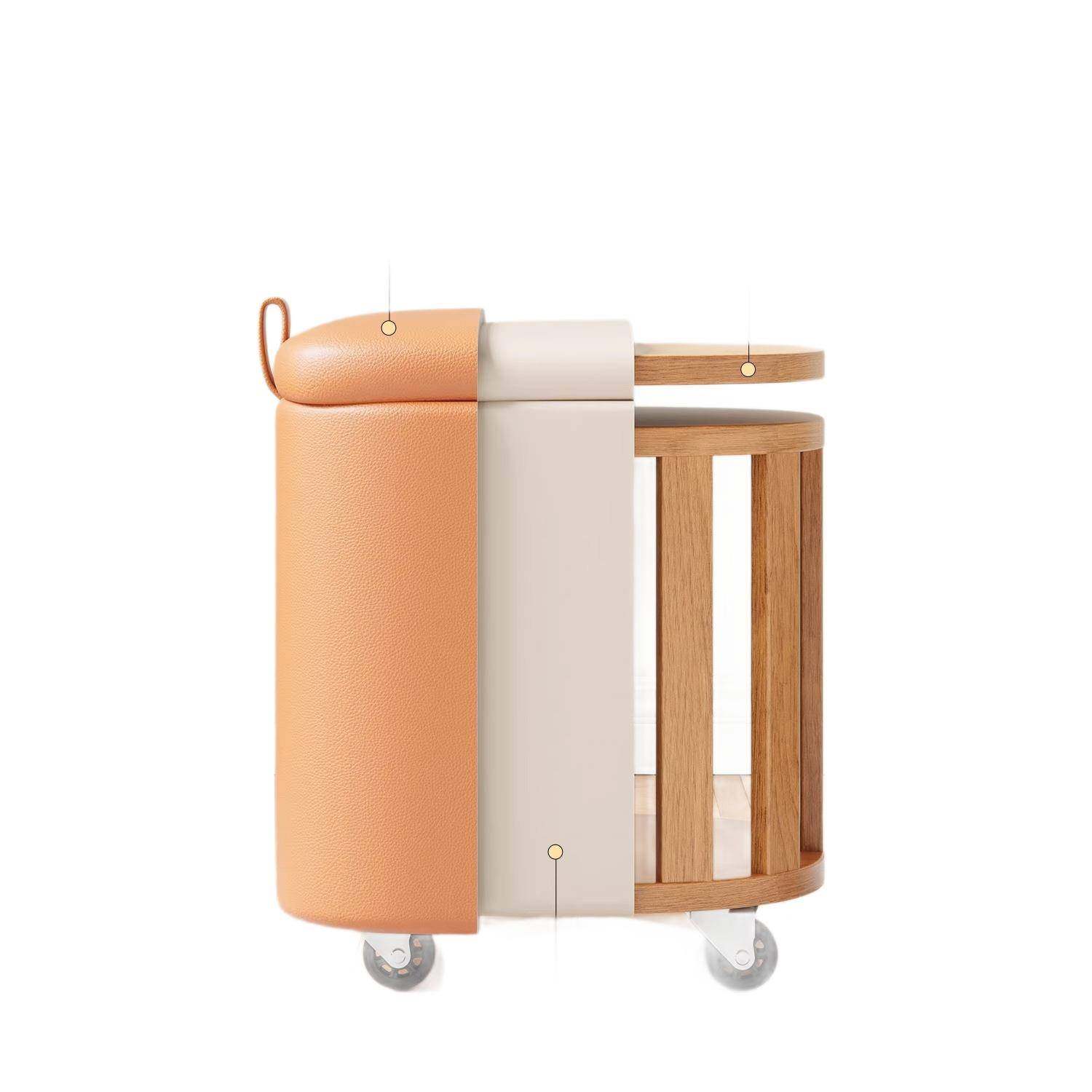 化妆凳可储物梳妆台凳子女生卧室奶油风旋转万向轮美甲椅方凳矮凳,淘宝优惠券,粉丝福利购,淘宝优惠卷