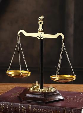 复古怀老式天平高秤模型摆件办公室啡厅桌咖面级感F99J5677装饰手