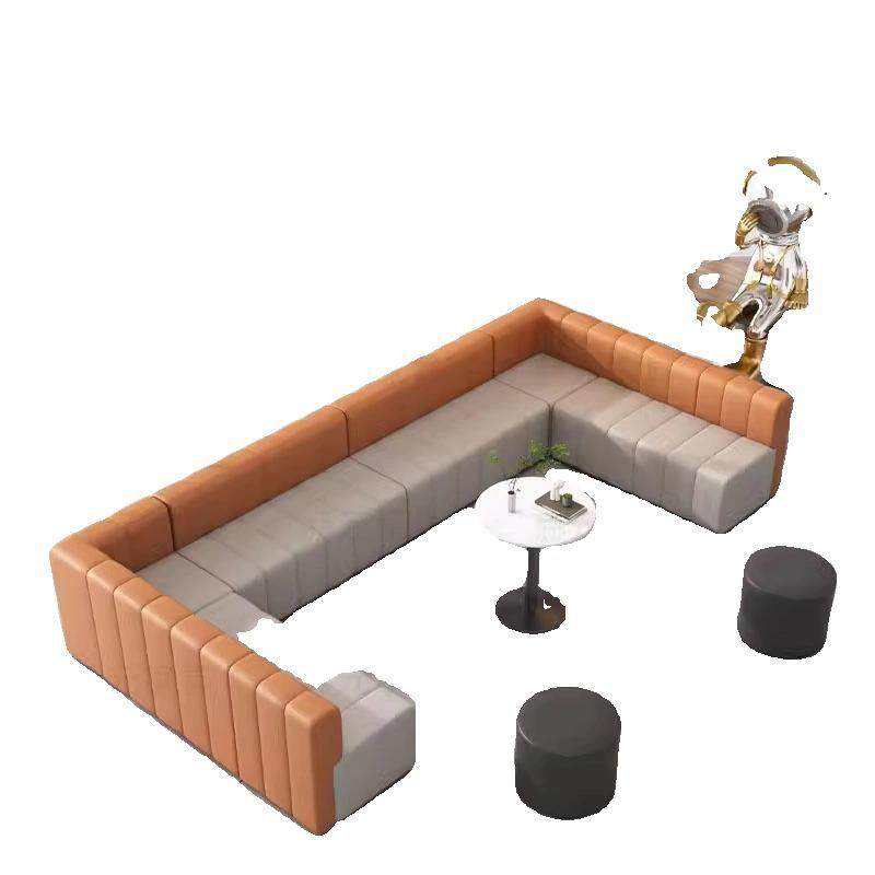 办公休闲接待沙发培训机构店铺休息等候区靠墙无靠背转角卡座长条,淘宝优惠券,粉丝福利购,淘宝优惠卷