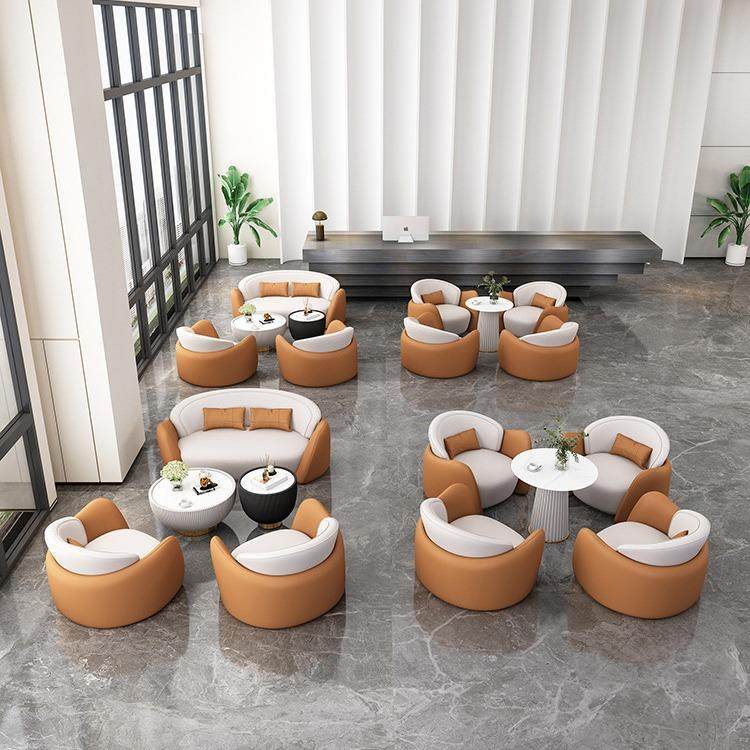 售楼处接待洽谈休息区沙发椅办公商务接待会客三人位洽谈桌椅组合,淘宝优惠券,粉丝福利购,淘宝优惠卷