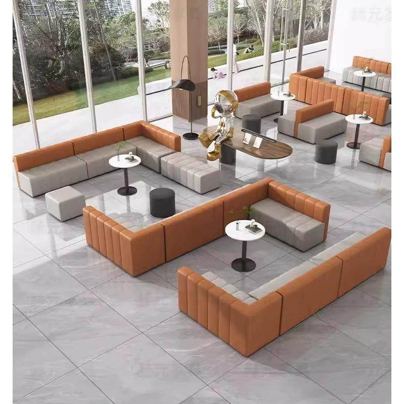 办公休闲接待沙发培训机构店铺休息等候区靠墙无靠背转角卡座长条,淘宝优惠券,粉丝福利购,淘宝优惠卷