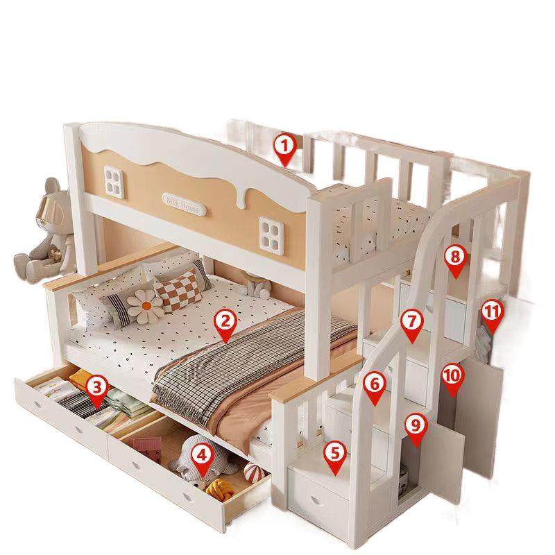 实木子母床上下铺双层床加厚多功能小户型上下床高低儿童床二层,淘宝优惠券,粉丝福利购,淘宝优惠卷