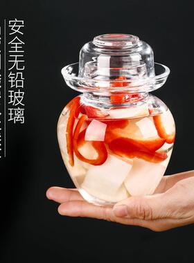 泡菜坛玻璃厚家用腌菜罐密加封酸缸腌87制容量四川咸菜菜泡子菜罐