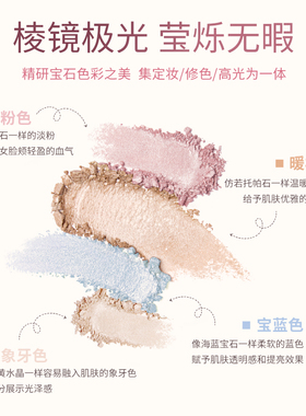 Cezanne/倩诗丽宝石高光修容盘SP2立体清透水光卧蚕盘倩丽高光盘