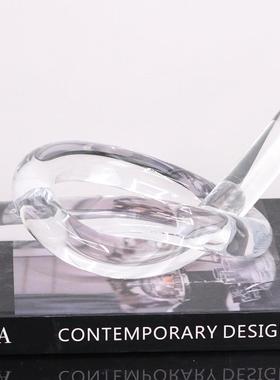 亚装克力绳结摆简件酒店板房家CPN居约酒样柜桌面饰品送礼