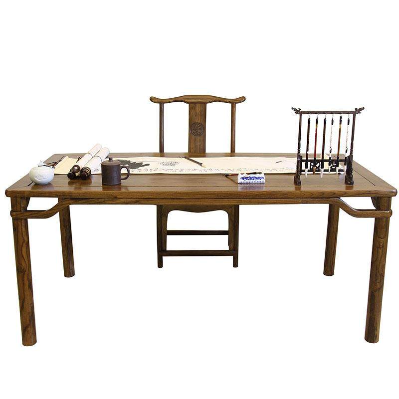 仿古书房画桌木质书法桌中式榆木书桌简约办公桌家具老板桌,淘宝优惠券,粉丝福利购,淘宝优惠卷