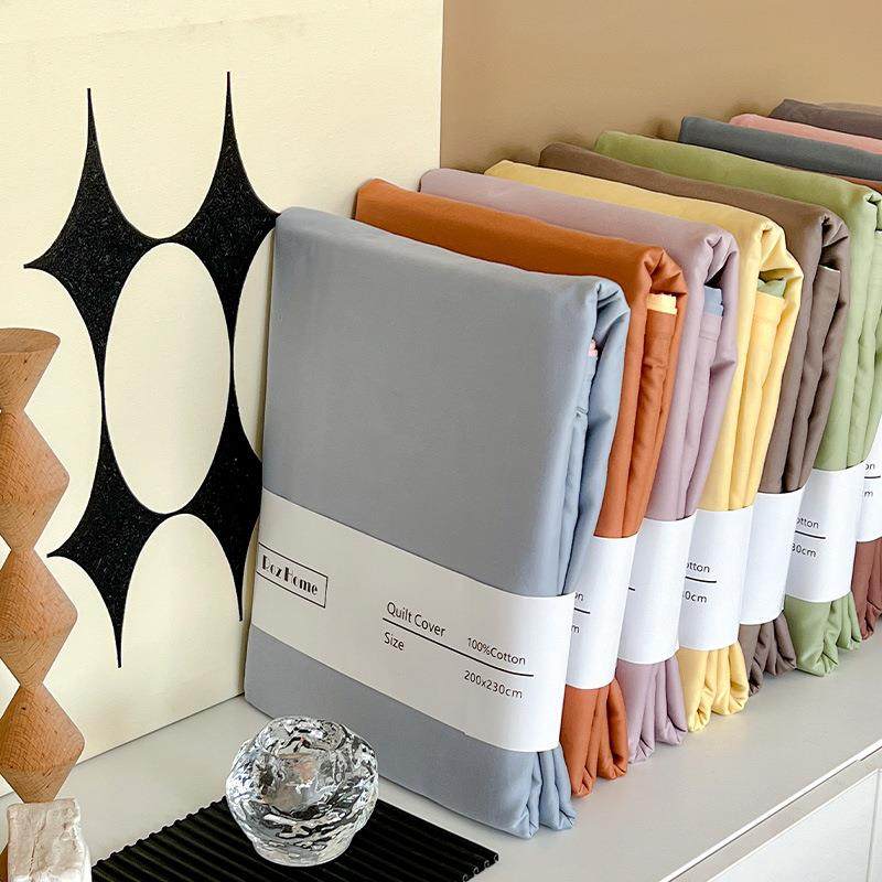 ALI6100支长绒棉被套单件纯棉简约水洗超柔软裸睡被罩150x200200x,淘宝优惠券,粉丝福利购,淘宝优惠卷