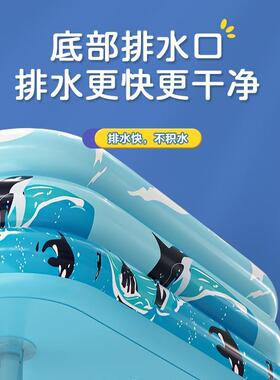 充气浴缸家用可折叠泡澡桶大人儿童全身加厚洗澡桶双人沐浴盆焕琦
