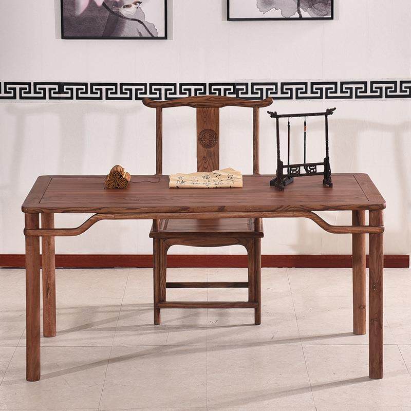 仿古书房画桌木质书法桌中式榆木书桌简约办公桌家具老板桌,淘宝优惠券,粉丝福利购,淘宝优惠卷