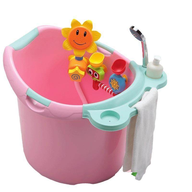 婴儿浴盆宝宝洗澡盆沐浴桶加厚可坐洗澡桶新生儿用品儿童浴桶大号,淘宝优惠券,粉丝福利购,淘宝优惠卷