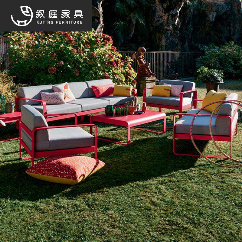 铁艺北欧户外沙发阳台庭院组合现代休闲露天露台茶几别墅景区家具,淘宝优惠券,粉丝福利购,淘宝优惠卷