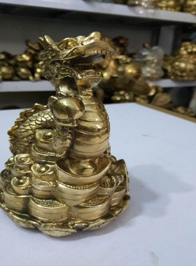 铜十二生肖龙摆件客厅办公室桌面摆设家居装饰财运平安吉祥礼品