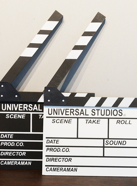 电影拍板导演板打板婚纱儿童影楼拍摄摄影道具拍照黑色场记板木质