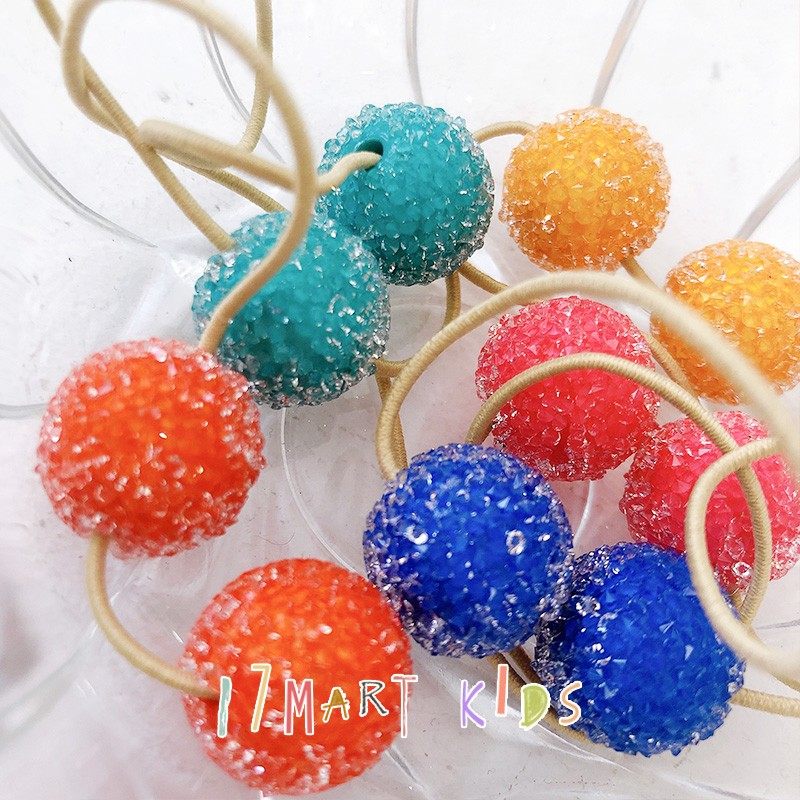 韩国儿童发饰pom可爱樱桃花朵马尾橡皮筋发圈女孩小辫扎头绳头饰,淘宝优惠券,粉丝福利购,淘宝优惠卷