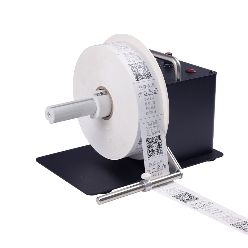 边打边卷标签回卷器洗唛吊牌绕卷复卷O条码纸不干胶回卷机 - 图3