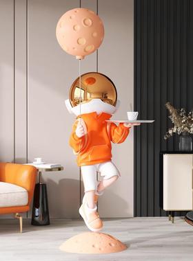 大太航空人宇员大型托盘落地摆件客通用玄OLI关厅电视柜家号居装