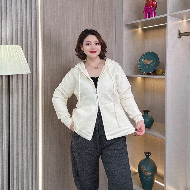 连帽加厚毛衣外套女2024秋冬装新款大码胖mm宽松显瘦拉链针织开衫,淘宝优惠券,粉丝福利购,淘宝优惠卷