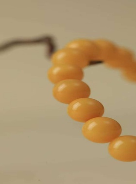 潮时点天然玛瑙蜜蜡圆珠手链男女