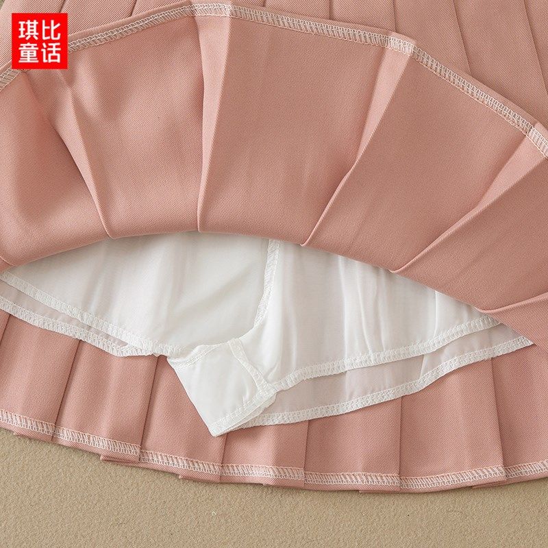 女童百褶裙春秋新款儿童春装短裙女孩中大童裙子夏季白色半身裙子,淘宝优惠券,粉丝福利购,淘宝优惠卷