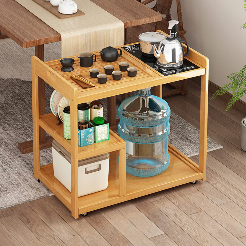 边几可移动茶几沙发边角几家用实木茶水架全自动烧水壶一体小茶车,淘宝优惠券,粉丝福利购,淘宝优惠卷