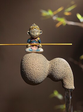 汉韵堂中式桌面流水摆件客厅书房创意招财装饰禅意悬壶循环水摆设