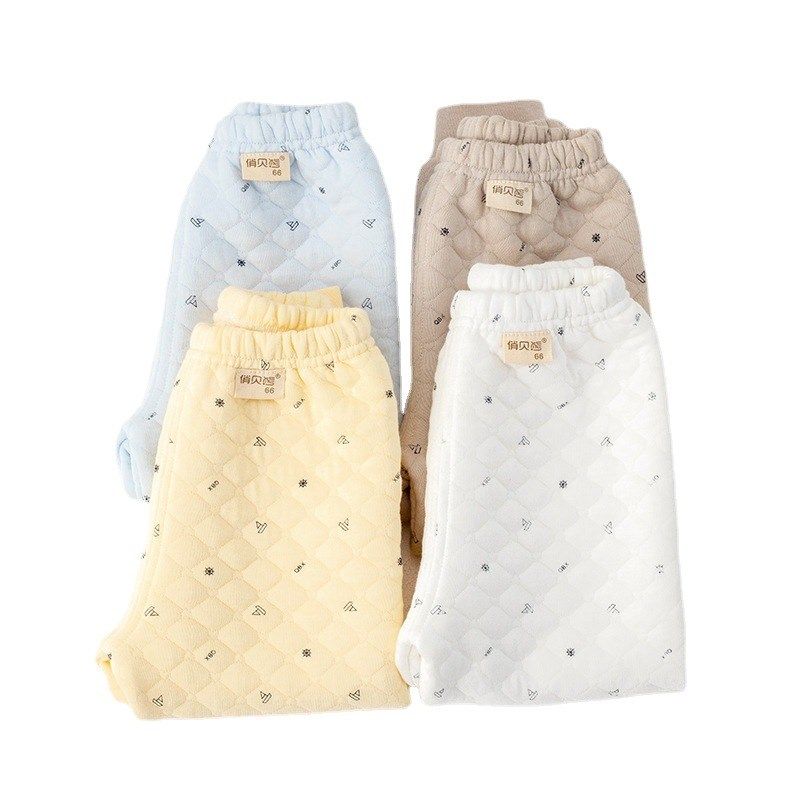 婴儿裤子三层夹棉纯棉宝宝保暖秋裤男童秋冬加厚儿童内衣女童内穿,淘宝优惠券,粉丝福利购,淘宝优惠卷